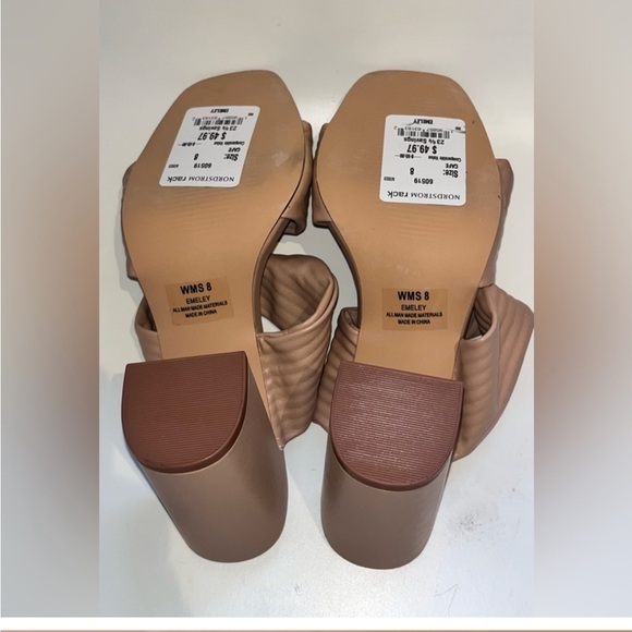 Elegant Tan Women's Heels - Picture 4 of 6